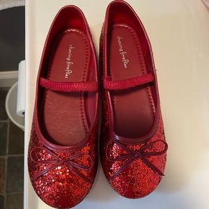 Kids Red Flats Size 2